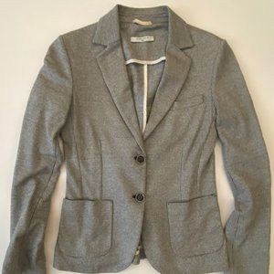 Mini-houndstooth size 38 black-and-white Circolo cotton-linen blazer!